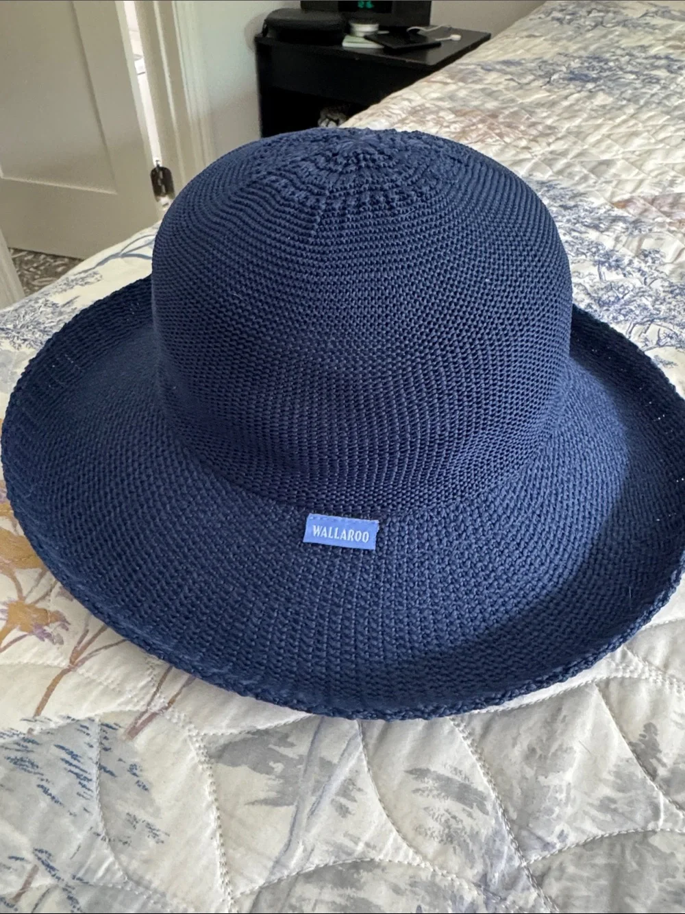 Wallaroo Women's Navy Wide Brim Sun Hat